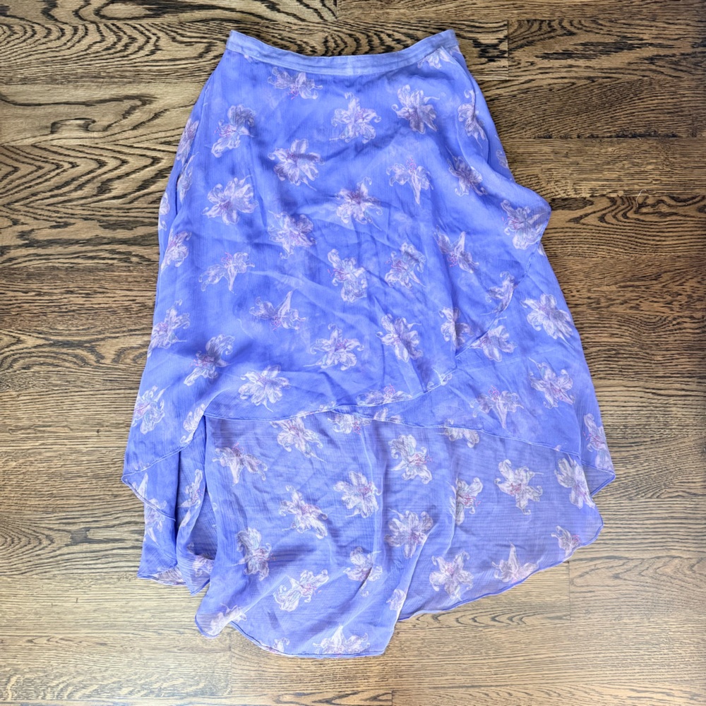 Elizabeth and James Floral High Low Midi Skirt Resort Wear